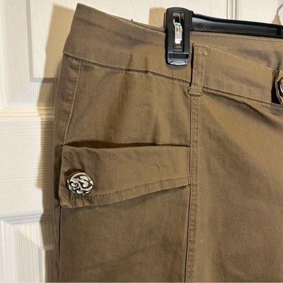 Venezia Wide Leg Khaki Pants - Picture 3 of 8